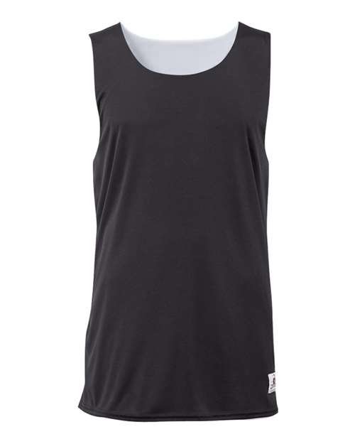 Badger Youth B-Core Reversible Tank Top in Black/White