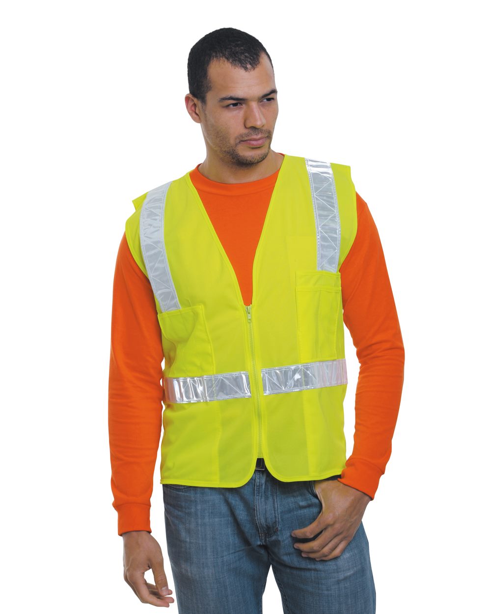 Bayside Unisex USA-Made ANSI Surveyor's Vest Class 2
