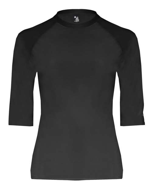 Badger Men’s Pro-Compression T-Shirt in Black, front view