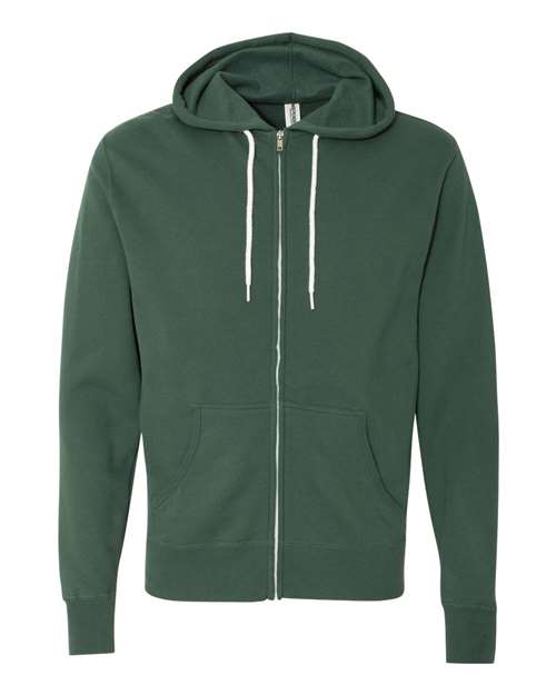Independent Trading Co. Hoodie in Alpine Green, front view