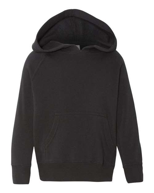 Independent Trading Co. Toddler Special Blend Hooded Raglan Sweatshirt in Black