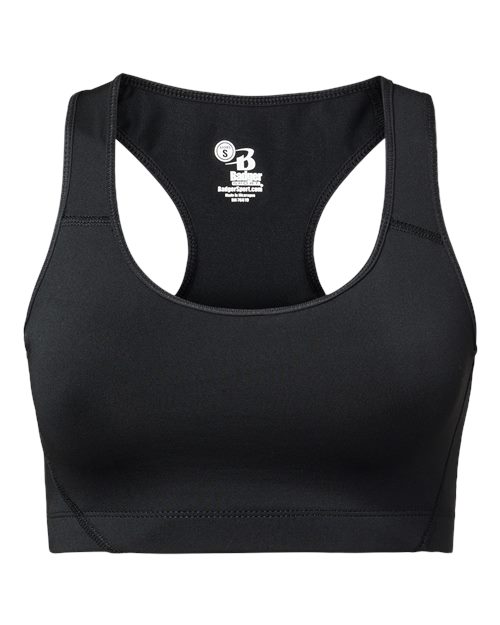 Badger Women's B-Sport Bra Top in Black