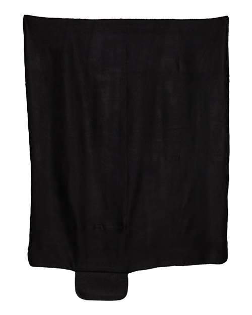 Alpine Fleece Roll Up Blanket in Black