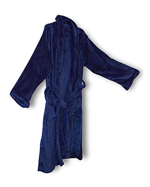 Alpine Fleece Unisex Mink Touch Luxury Robe in Navy