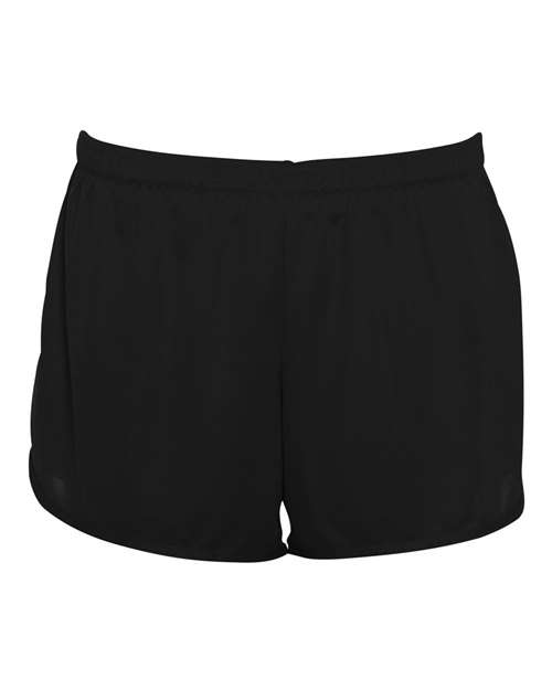 Augusta Sportswear Women's Accelerate Shorts in Black, front view