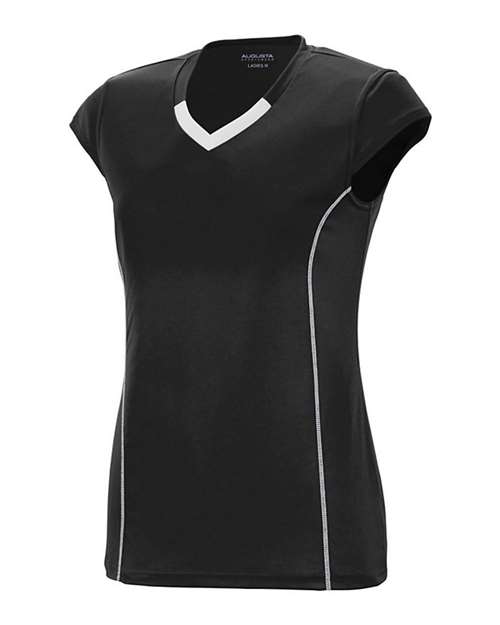 Augusta Sportswear Girls' Blash Jersey in Black/White