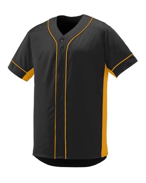 Augusta Sportswear Youth Slugger Jersey in Black/Gold