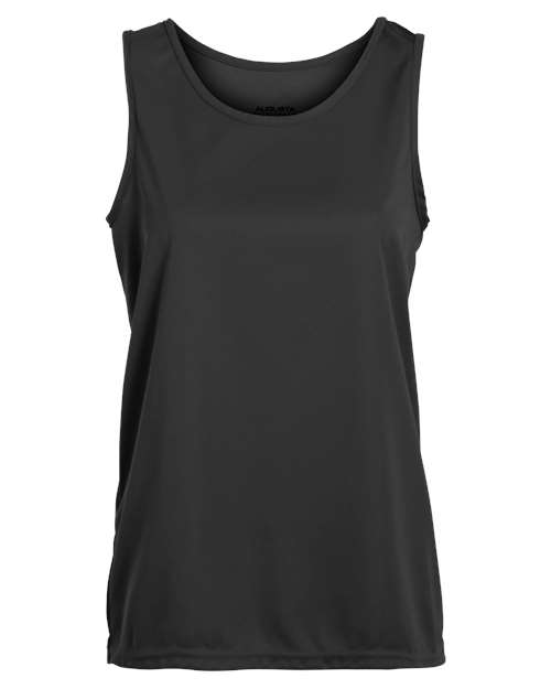 Augusta Sportswear Women's Training Tank Top in Black, front view