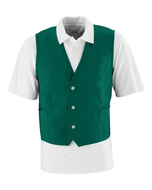 Augusta Sportswear Unisex Vest in Dark Green, front view
