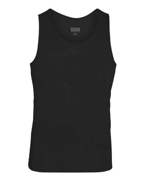 Augusta Sportswear Unisex Training Tank Top in Black, front view
