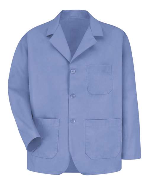 Red Kap Unisex Lapel Counter Coat in Light Blue