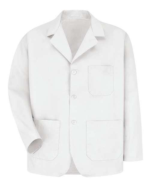 Red Kap Unisex Tall Lapel Counter Coat in White