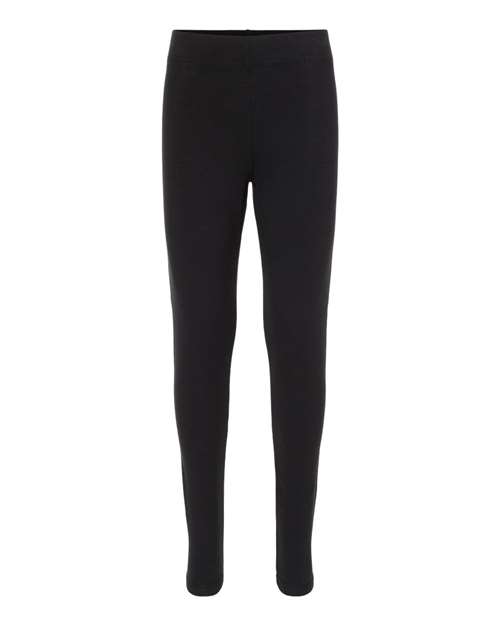 Boxercraft Girls' Leggings in Black, front view