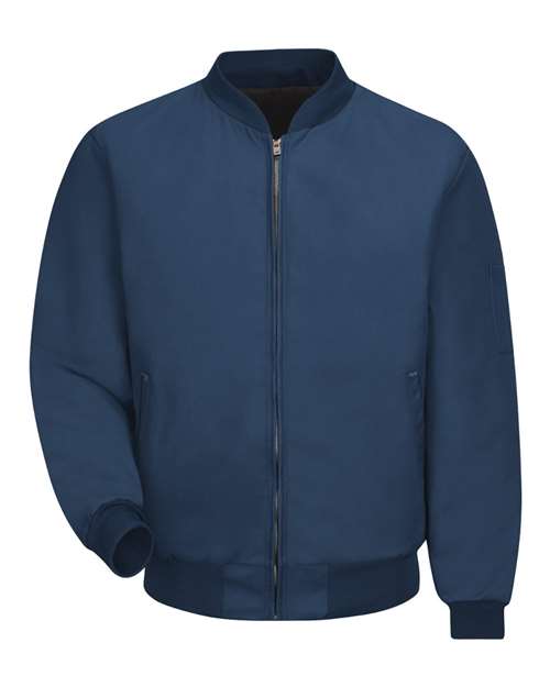 Red Kap Men's Extra Tall Solid Team Jacket in Navy