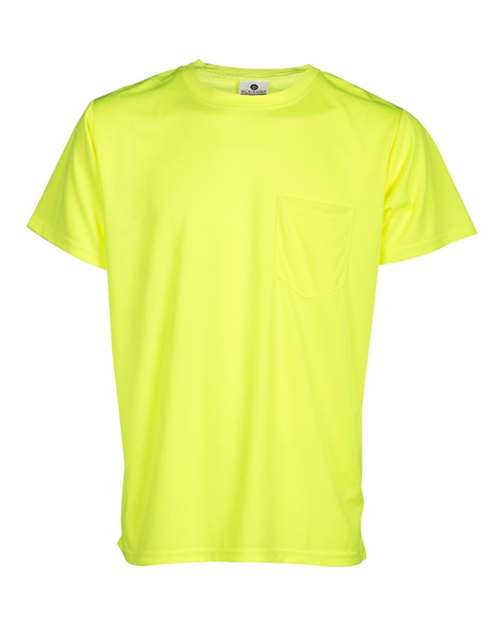 Kishigo Unisex T-Shirt in Lime, front view