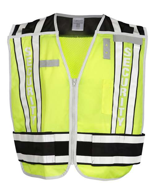 Kishigo Unisex Security Vest in Lime/Black