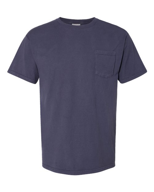 ComfortWash by Hanes Unisex Garment-Dyed Pocket T-Shirt in Anchor Slate