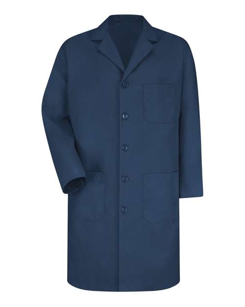 Red Kap Unisex Tall Button Front Lab Coat in Navy
