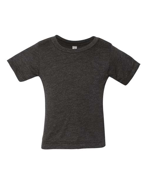 BELLA + CANVAS Infant Triblend Tee in Charcoal Black Triblend