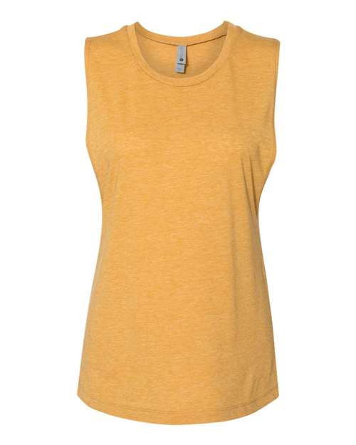 Next Level Women’s Festival Muscle Tank Top in Antique Gold