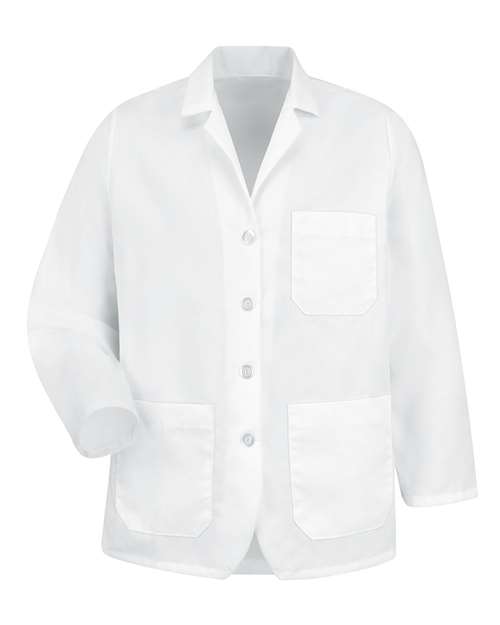 Red Kap Unisex Lapel Counter Coat in White