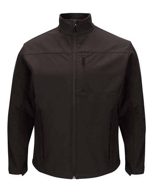 Red Kap Men's Deluxe Soft Shell Jacket in Black