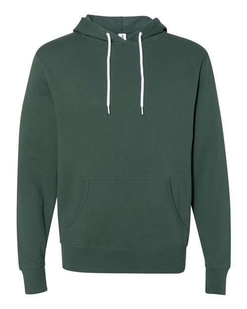 Independent Trading Co. Hoodie in Alpine Green, front view
