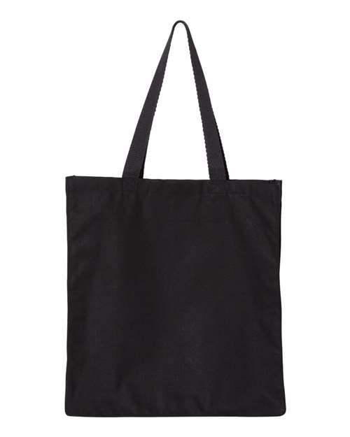 OAD Promotional Shopper Tote in Black, front view