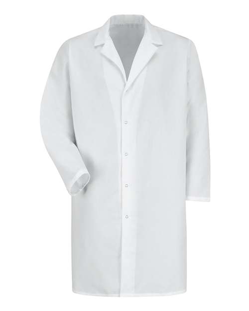 Red Kap Unisex Lab Coat with Gripper in White