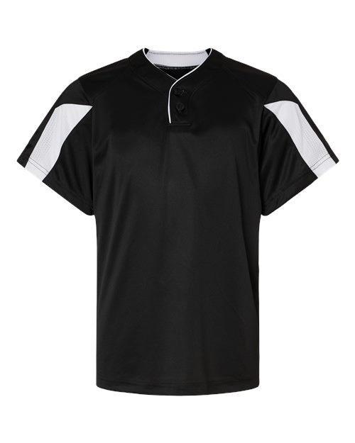 Alleson Athletic Youth Striker Placket in Black/White