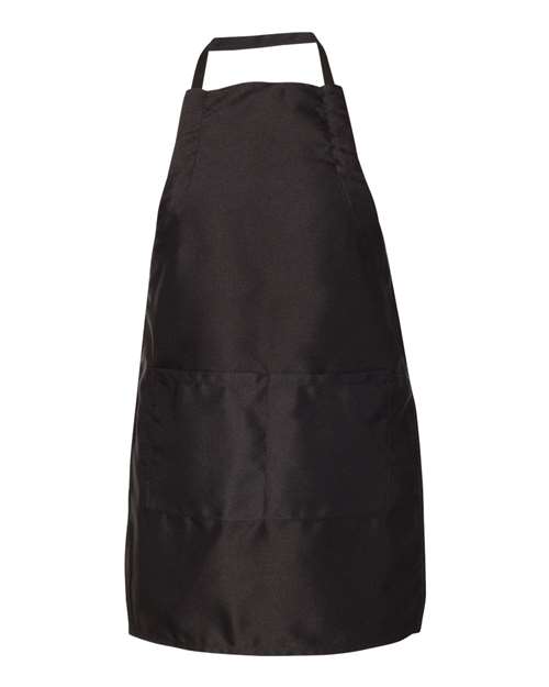 Liberty Bags Splatter Armor Apron in Black, front view