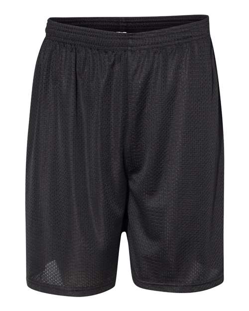 C2 Sport 7-Inch Mesh Shorts in Black, front view