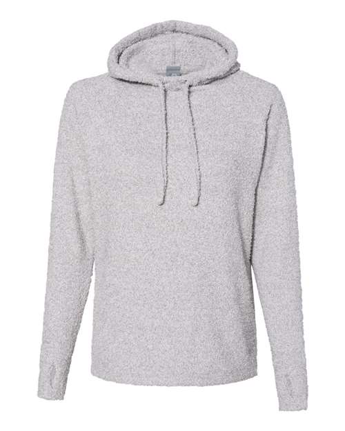 J. America Women’s Teddy Fleece Hooded Sweatshirt in Smoke Heather