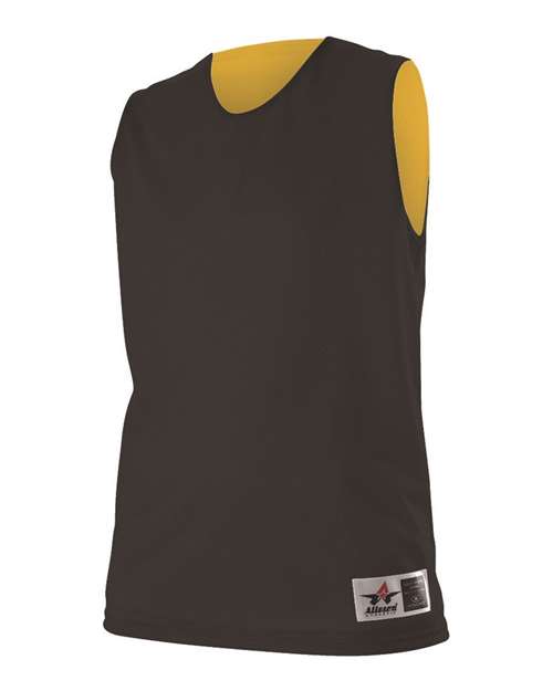 Alleson Athletic Women's Reversible Mesh Tank in Black/Gold