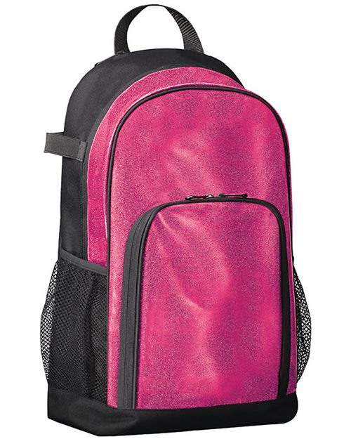 Augusta Sportswear All Out Glitter Backpack in Black Glitter/Black