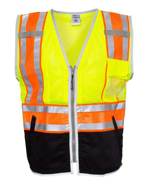 Kishigo Unisex Premium Brilliant Series® Ultimate Reflective Vest in Lime
