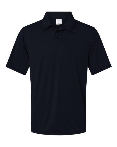 Augusta Sportswear Unisex Vital Polo in Black, front view