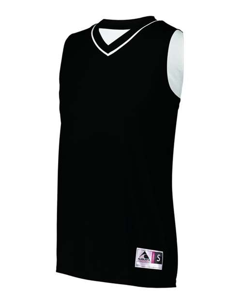 Augusta Sportswear Women's Reversible Two Color Jersey in Black/White