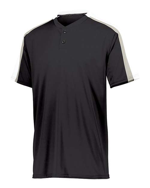 Augusta Sportswear Men's Power Plus Jersey 2.0 in Black/White/Silver Grey