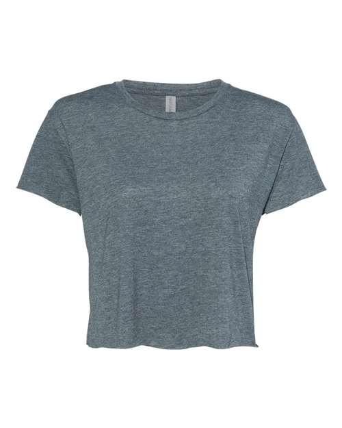 Next Level Women's Festival Crop Top in Antique Denim