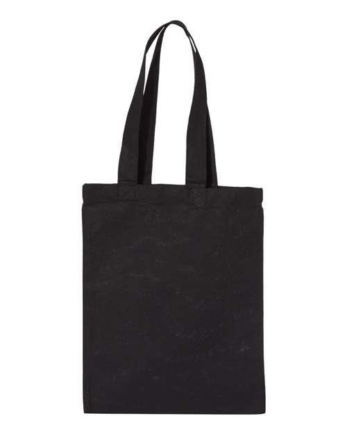 OAD Medium Canvas Tote in Black, front view