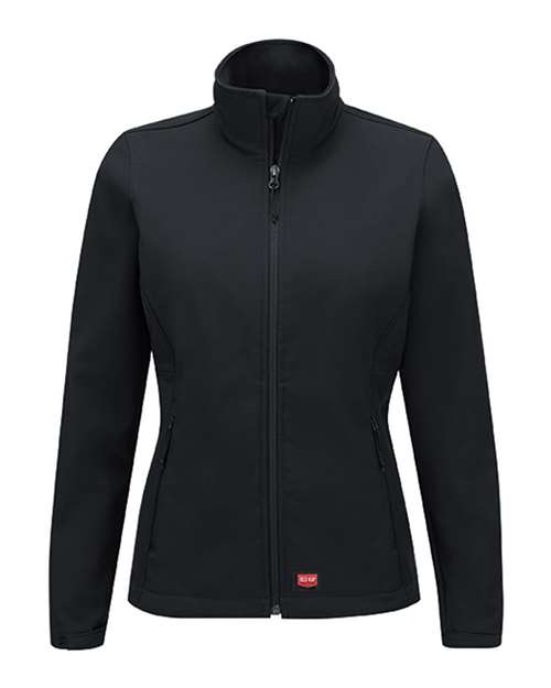 Red Kap Women's Deluxe Soft Shell Jacket in Black