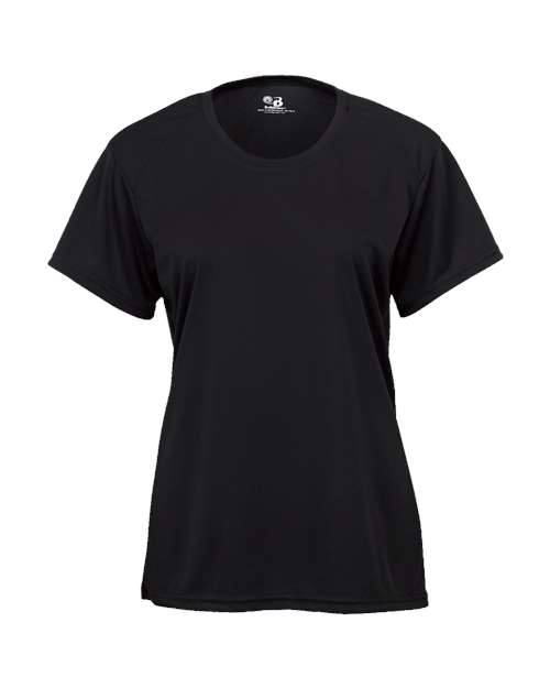 Badger Girls' T-Shirt in Black, front view
