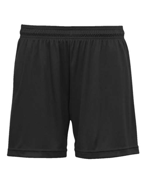 C2 Sport Women's Performance Shorts in Black, front view