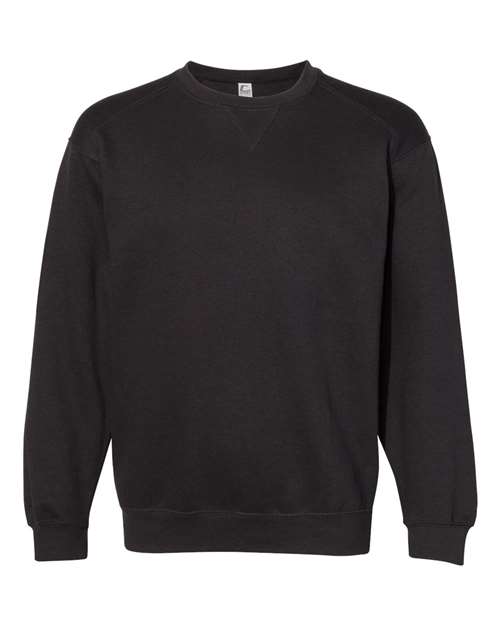 C2 Sport Men's Crewneck Sweatshirt in Black, front view