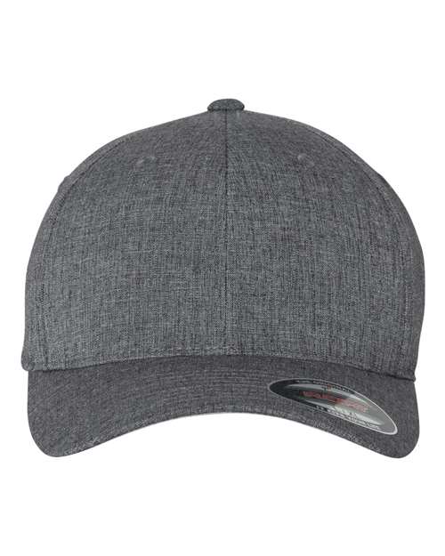 Flexfit Heatherlight™ Mélange Cap in Dark Grey, front view