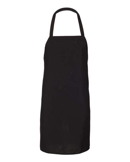 Q-Tees Bib Apron in Black