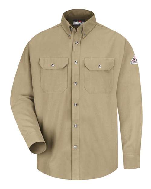 Bulwark Men's Uniform Shirt in Khaki, front view