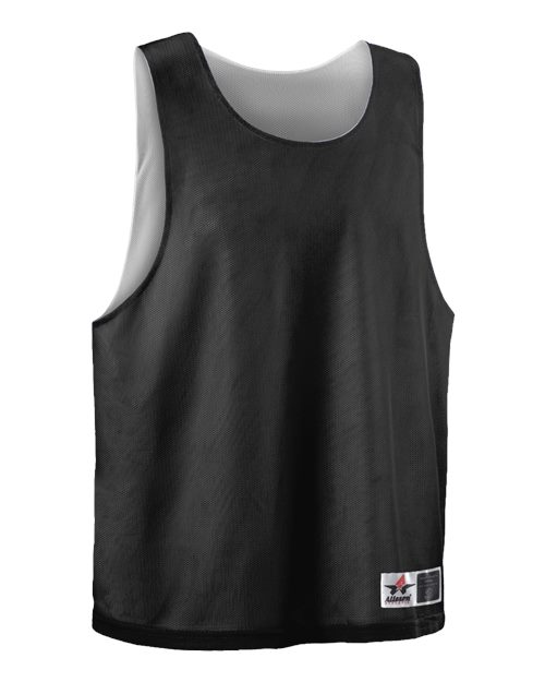 Alleson Athletic Youth Lacrosse Reversible Pinnie in Black/White