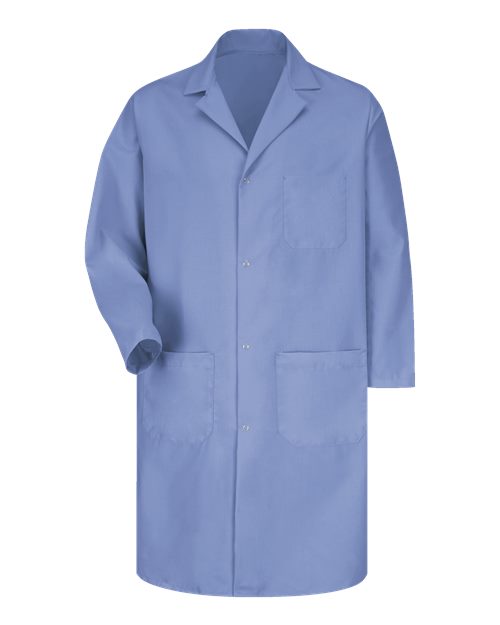 Red Kap Unisex Lab Coat in Light Blue, front view